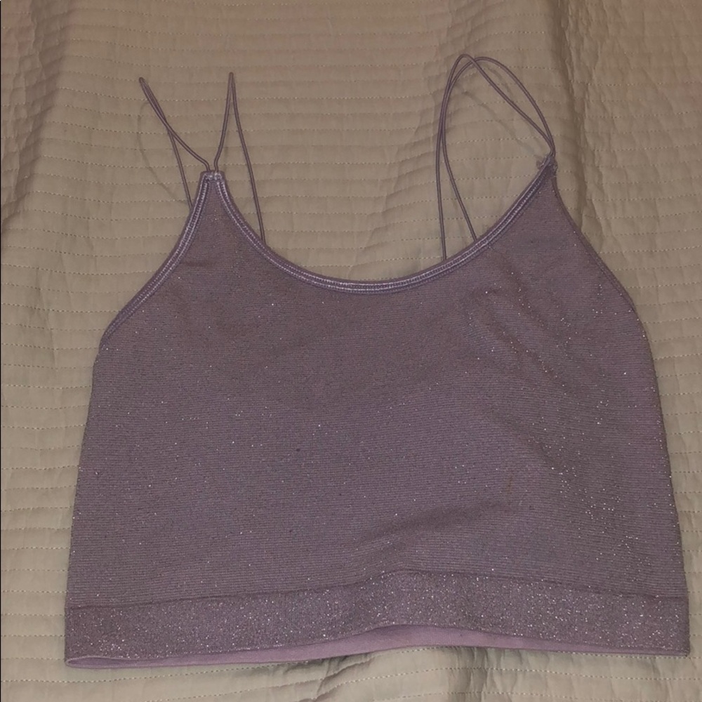 lilac sparkly tank top💫